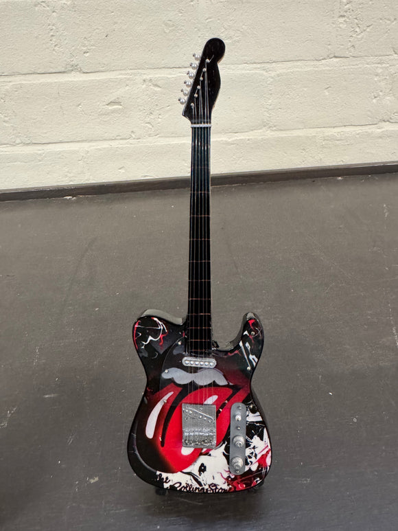 Miniatuur gitaar van de Rolling Stones