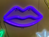 Neon lamp lippen