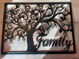 Levensboom met tekst Family