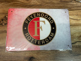 Metalen wandbord Feyenoord