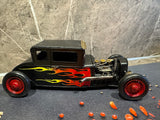 Metalen Hotrod auto