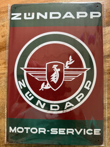 Metalen wandbord Zundapp