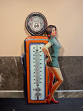 Metalen thermometer met pinup
