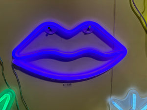 Neon lamp lippen