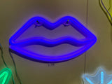 Neon lamp lippen