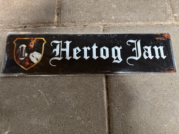 Metalen wandbord Hertog Jan