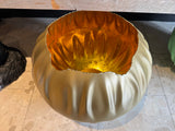 Marrakech windlicht/bowl/bloempot metaal pumpkin/gold