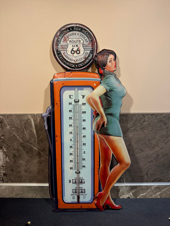 Metalen thermometer met pinup