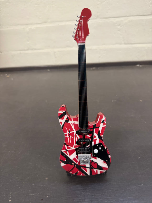Van halen miniatuur gitaar met standaard