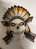 Skull met indianentooi