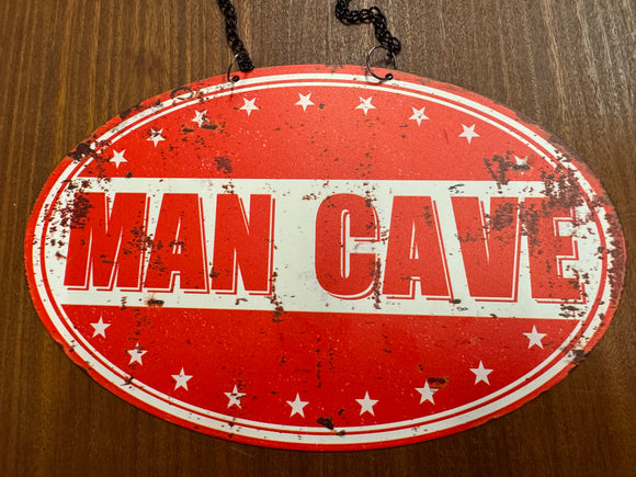 Metalen wandbord Man Cave