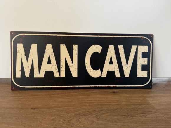 Metalen wandbord Man Cave