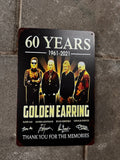 Metalen wandbord 60 jaar Golden Earring